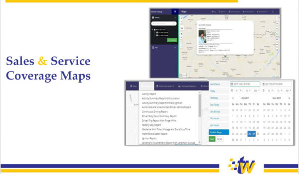 Sales-service-coverage-map