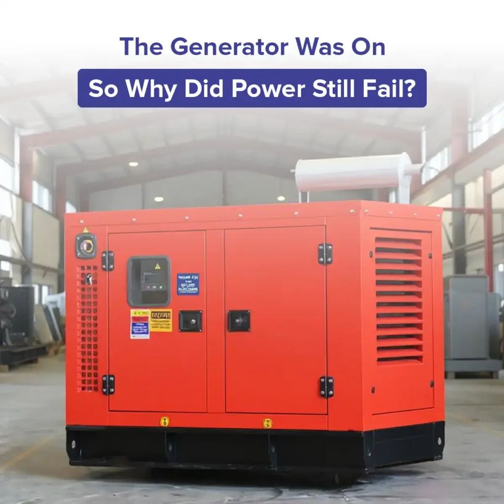 The Generator Was On — So Why Did Power Still Fail?